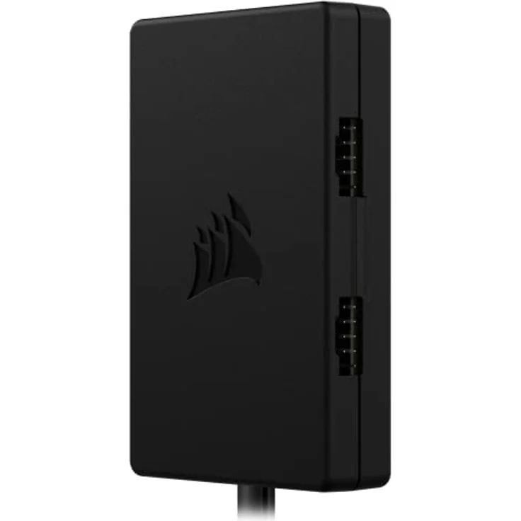 Corsair Interner 4-Port-Hub – 4X USB 2.0-Anschlüsse 9-polig – Einfache Anbringung per Magnet - Kompatibel mit meisten Intel- und AMD-Motherboards - Schwarz – Bild 4