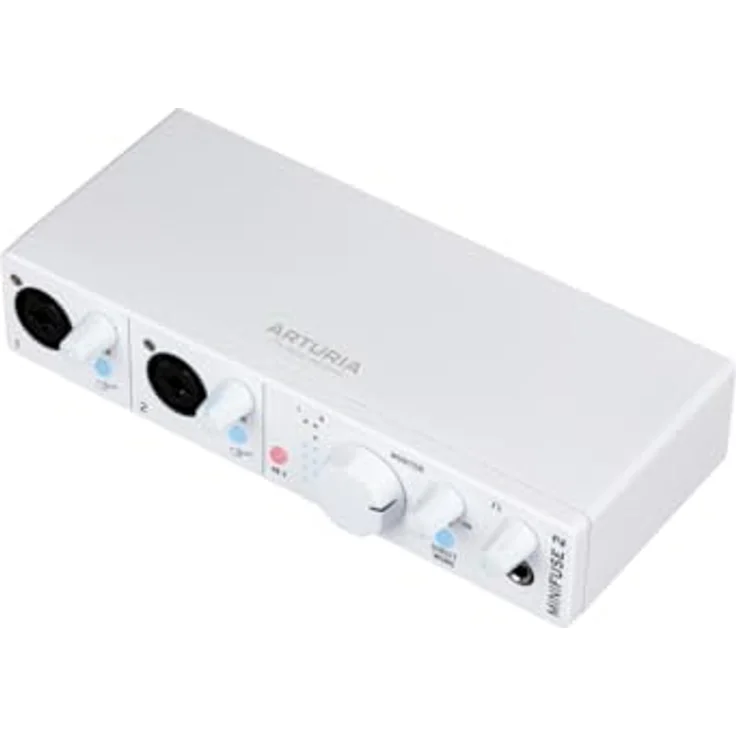 Arturia MiniFuse 2, Kompaktes USB-Audio-Interface mit 2 Eingängen und Loopback-Funktion für hochwertige Aufnahmen - Weiß – Bild 1