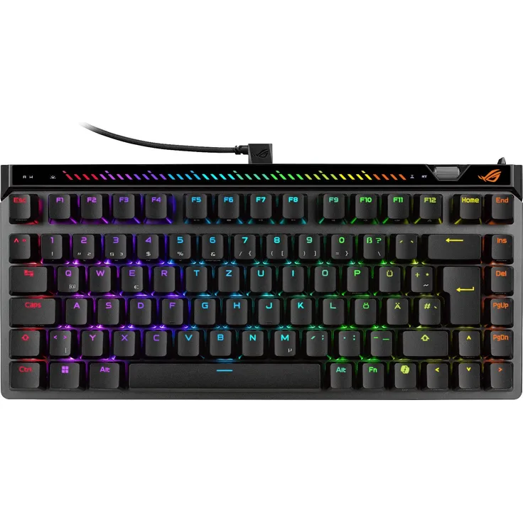 ASUS ROG Falchion Ace 75 HE, Gaming Tastatur, kabelgebunden, Deutsch, schwarz