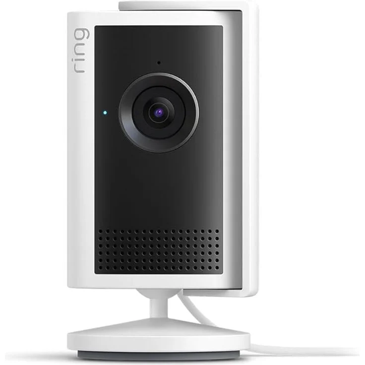 Ring Indoor Camera Plus, Mini Kamera in Weiß mit 2K HD, Alexa-Unterstützung und WLAN