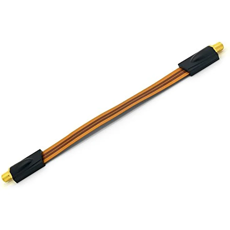 ARLI HD Fensterdurchführung Sat Kabel 2x Flachkabel Ultra Slim vergoldet 4 F-Stecker 4x Gummitülle HDTV 4K TV Tülle - ARLI Fensterdurchführung in Ultra Slim Design, vergoldete F-Buchsen, wetterresistent. – Bild 2