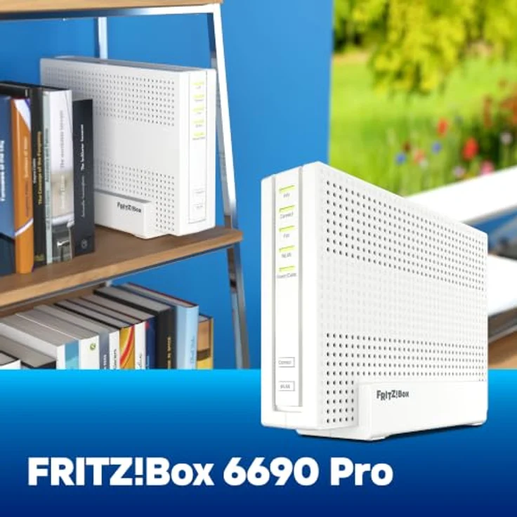 FRITZ! Box 6690 Pro, Wi-Fi 7 WLAN Mesh Kabelrouter mit Modem 5,760 Mbit/s, Smart Home und DECT-Basis – Bild 6