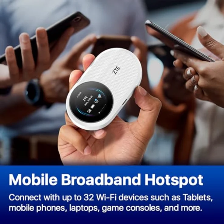 ZTE Router U10S Pro 4G Mobile WiFi6 Hotspot, Türkis, leistungsstarker mobiler Internetrouter – Bild 6