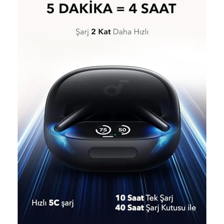 Anker Soundcore Liberty 4 Pro, In-Ear Kopfhörer mit Hi-Res-Audio und aktiver Geräuschunterdrückung, schwarz – Bild 2