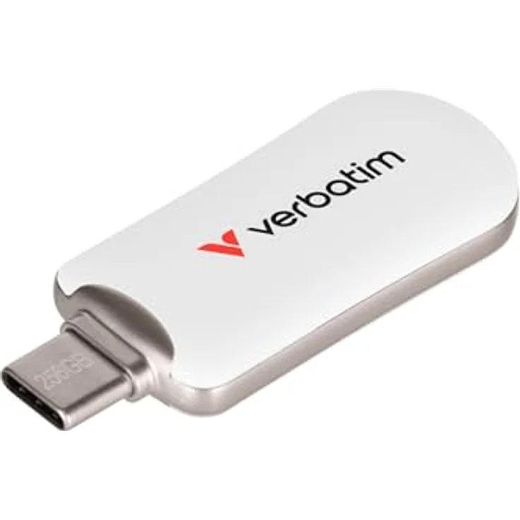 Verbatim Plectra 256GB USB-C Flash Drive, USB 2.0, Lesegeschwindigkeit 100 MB/s, elegantes Design – Bild 1
