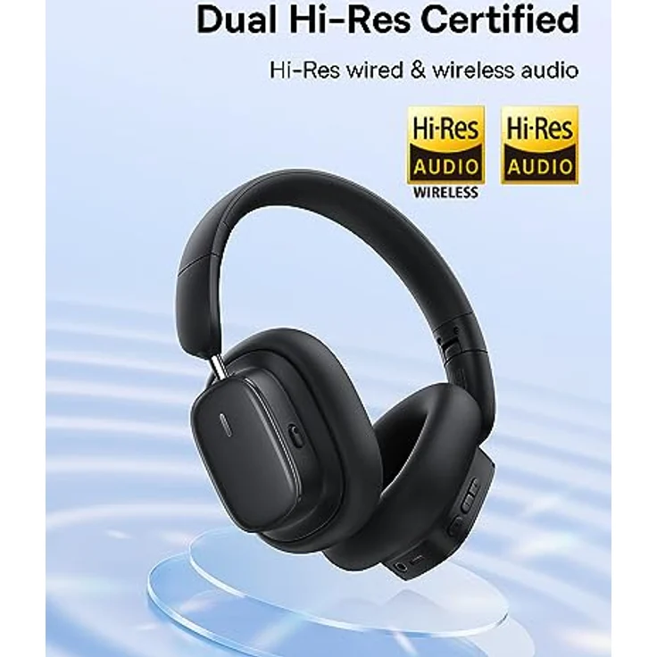 Baseus H1i Bowie ANC Headphone-Black, Kopfhörer mit hoher Klangqualität und 3D-räumlichem Audio – Bild 2