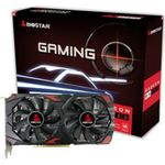 Biostar Radeon RX 580 8GB GDDR5 Grafikkarte, leistungsstark & HDMI/DisplayPort - Schwarz