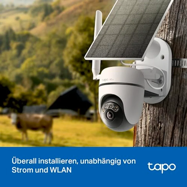 Tapo C615G KIT 4G LTE Überwachungskamera, 360° 2K-3MP Farbnachtsicht, kostenlose KI-Erkennung, 2-Wege-Audio, IP65, lokaler und Cloud Speicher – Bild 5