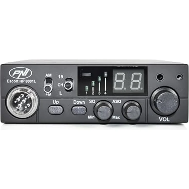 PNI CB-Funk-Kit CB Escort HP 8001L ASQ + CB-Antenne ML70, Zigarettenanzünderstecker und Kopfhörer HS81L – Bild 3
