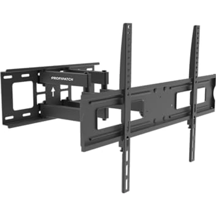 ProfiPatch TV Halterung 37-75 Zoll, schwenkbar & neigbar bis 60kg, schwarz, mit integriertem Kabelmanagement – Bild 2