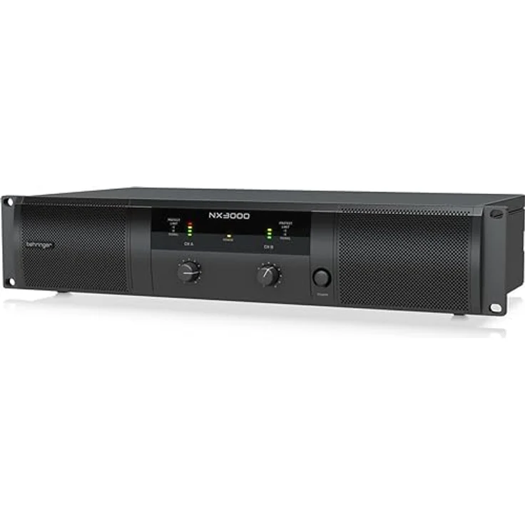 Behringer NX3000, Ultraleichter 3000-Watt-Class-D-Leistungsverstärker mit SmartSense Lautsprecherimpedanzkompensation und integriertem Stereo-Crossover – Bild 2