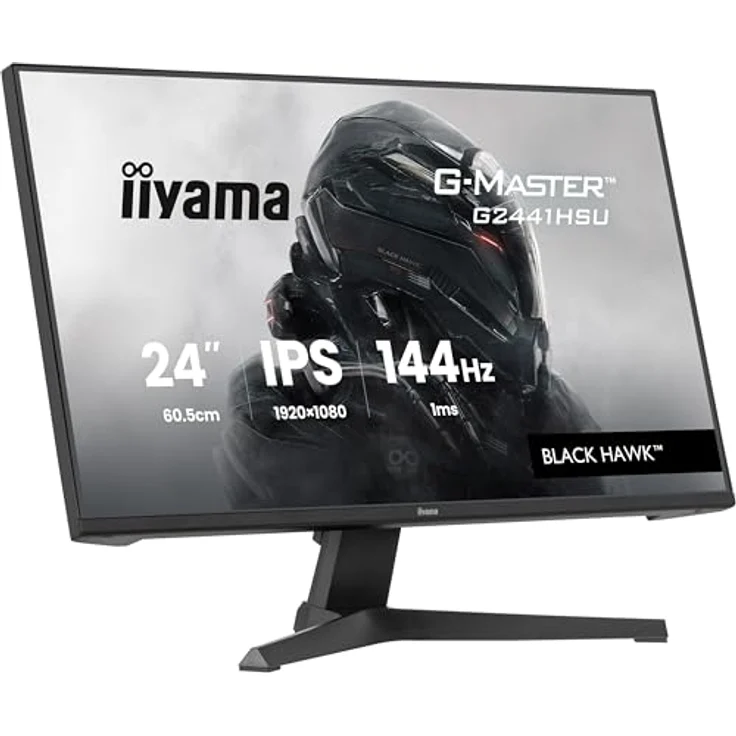 iiyama G-Master Black Hawk G2441HSU-B1, 23,8" Full-HD Gaming Monitor mit 144Hz, 1ms Reaktionszeit, FreeSync, schwarz – Bild 4