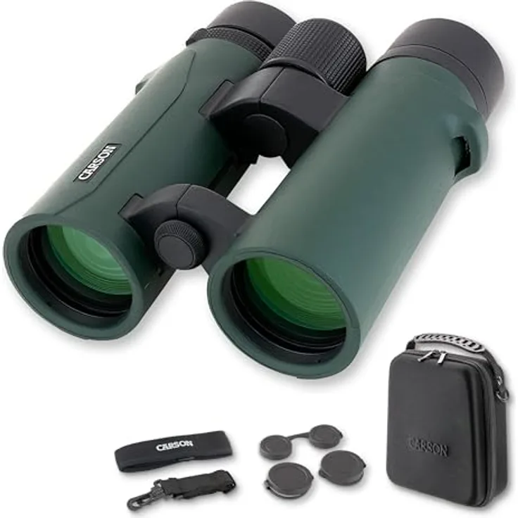Carson RD Full-Size Fernglas RD-842, 8x42mm, wasserdicht, robust, beschlagfrei, grün
