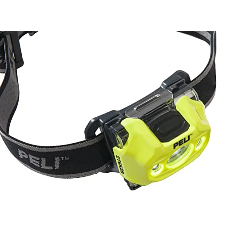 PELI 2765Z0: LED-Stirnlampe, Premium-Stirnlampe. ATEX-zertifiziert für Zone 0, hohe Qualität für Industrie, Mechaniker oder Installateure, IP54 staub- und Spritzwassergeschützt, 141 Lumen, Farbe: Gelb – Bild 3
