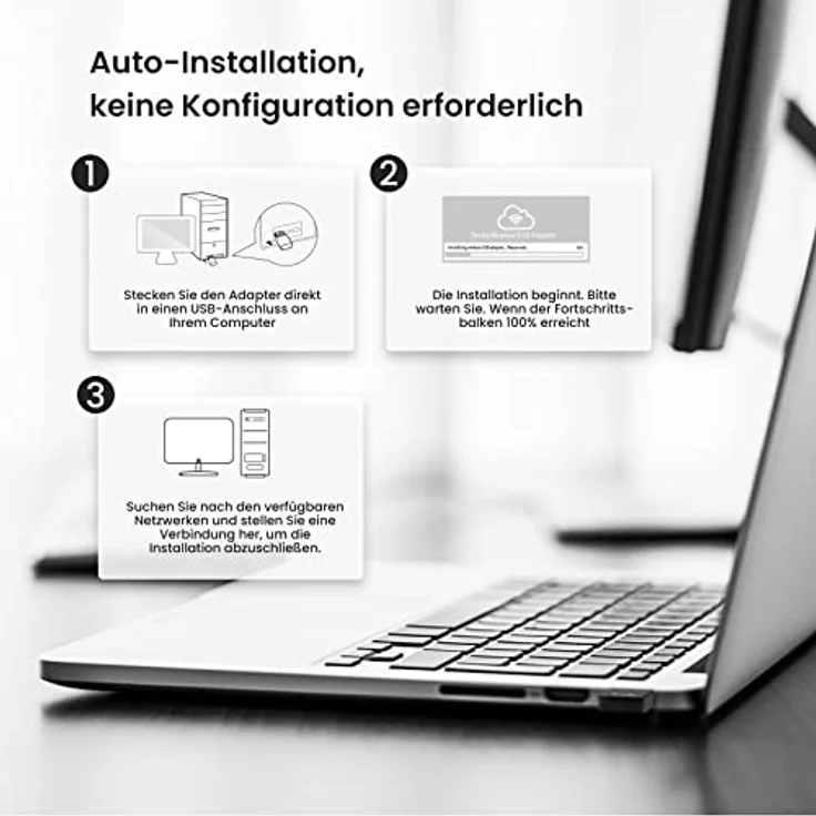 Tenda Home Kabelloser U9 650 MBPS Dual Band USBADAPTER 650 m IN – Bild 6