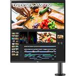 LG Electronics 28MQ780-B Monitor - 70,1 cm (27.6 Zoll), 2560 x 2880 Pixel, Quad HD Nano IPS, 60Hz, USB-C, HDMI, HDR10, DCI-P3 98%, 5 ms GtG, Schwarz