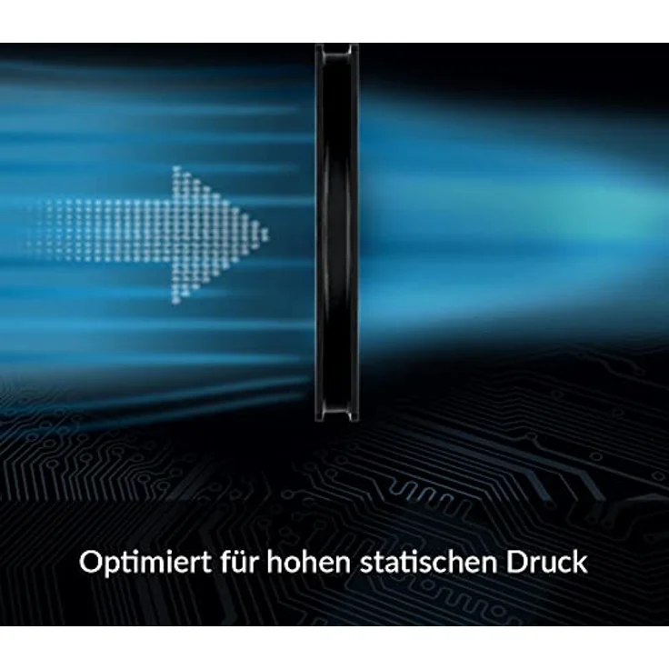 ARCTIC P14 Slim PWM PST - 140 mm Gehäuselüfter, optimiert für statischen Druck, 150-1800 RPM, Schwarz – Bild 3