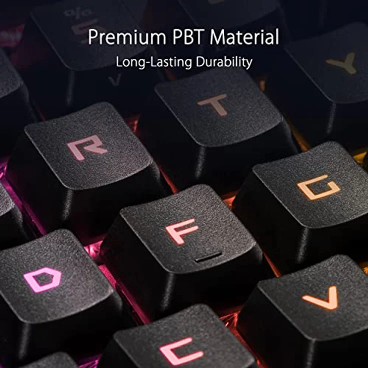 ASUS AC04 ROG RX PBT KEYCAP SET, Keycaps, Schwarz – Bild 3