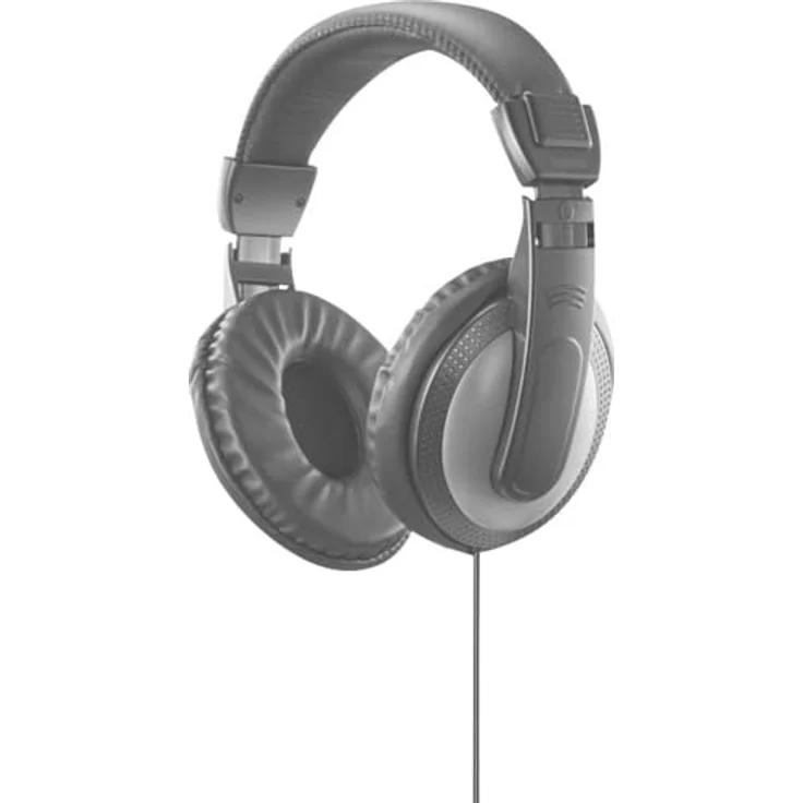 Hama Shell II Over Ear Kopfhörer Kabelgebunden, 2m Kabel, Schwarz/Dunkles Grau – Bild 1
