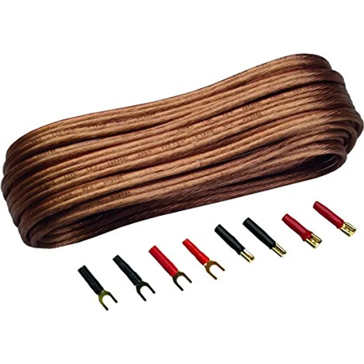 Sinuslive 2X 2,5mm² Lautsprecherkabel 10m mit Anschluss-Stecker