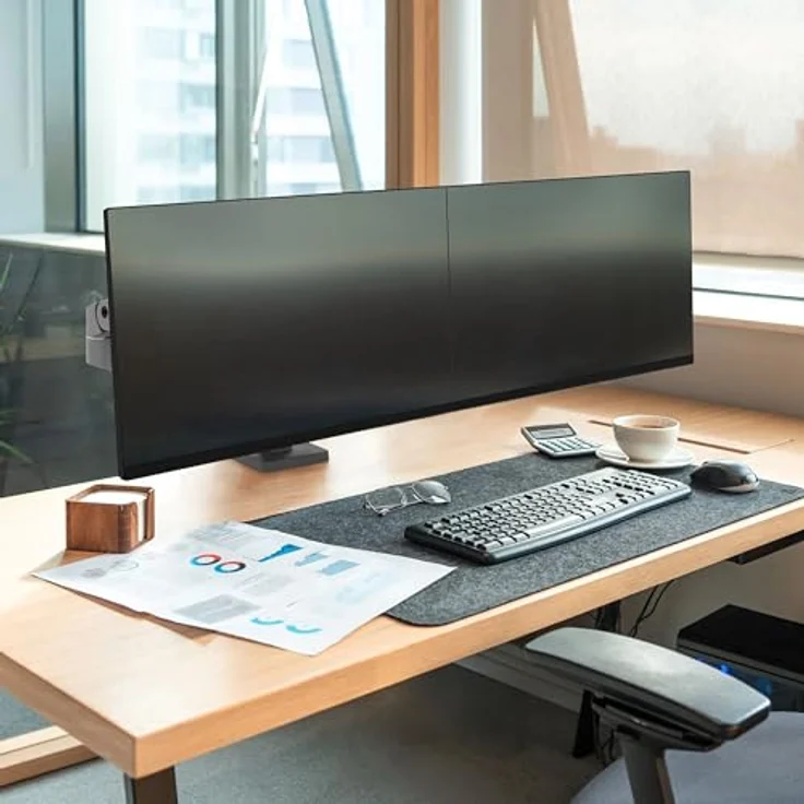 Ergotron Tischhalterung für 2 Monitore bis je 27 Zoll, VESA Standard, Constant Force Bewegungstechnologie, Schwarz – Bild 4