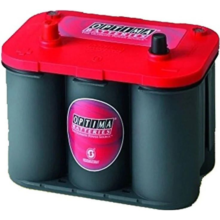 Optima Red Top RT R - 4.2, 12V 50Ah AGM Starterbatterie mit Spiralcell Technologie, rüttelfest und auslaufsicher – Bild 1