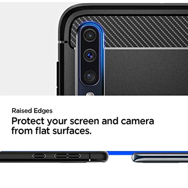 Spigen Rugged Armor für Samsung Galaxy A50 - Matt Schwarz – Bild 3