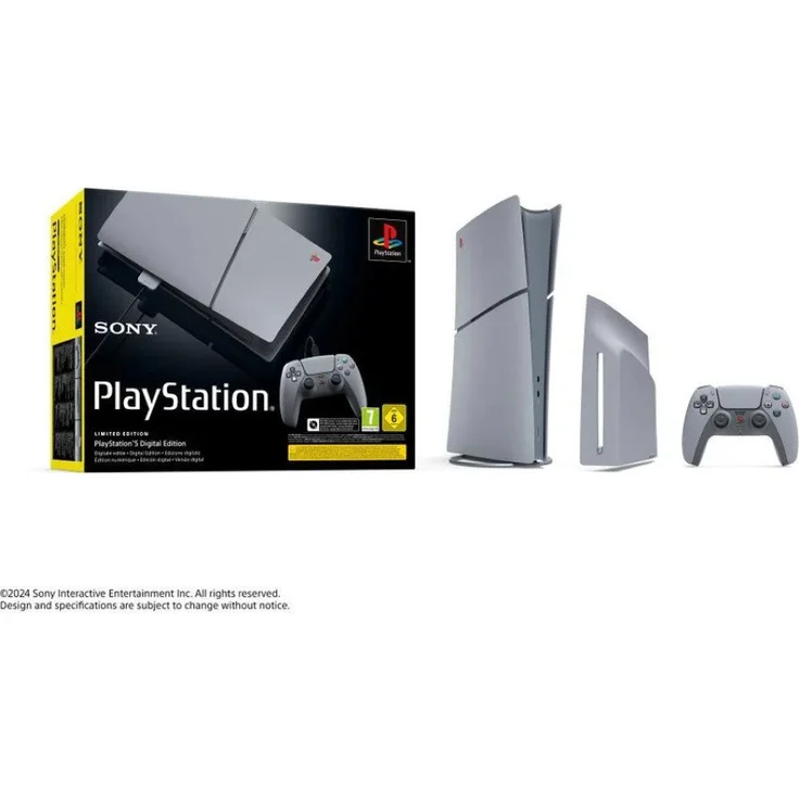 Sony Playstation 5 Digital Slim, 30th Anniversary Limited Edition, mit DualSense Wireless Controller 30th Anniversary in Farbe Schwarz – Bild 1