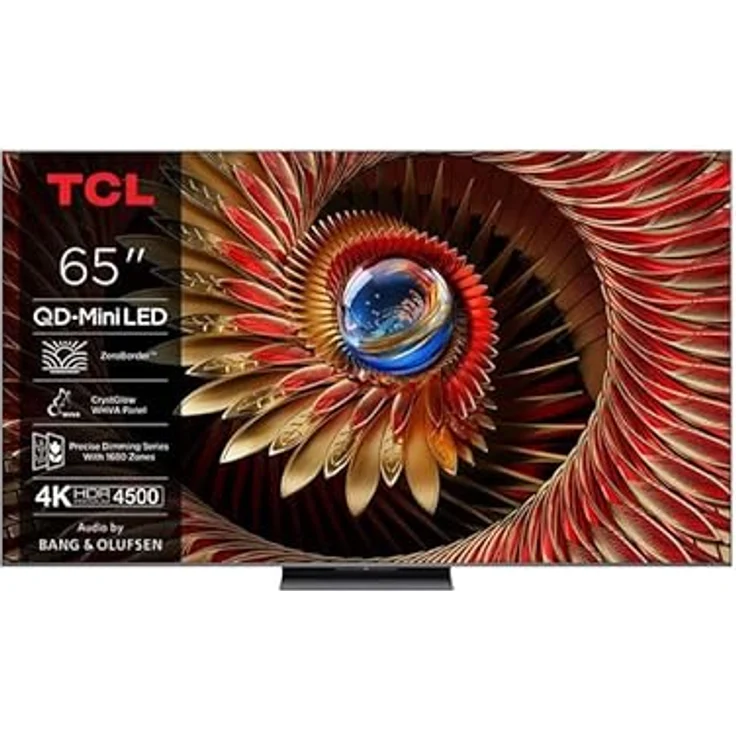 65" TCL 65C8K, 4K QLED Mini-LED Fernseher 144 Hz, HDR10+/Dolby Vision IQ, Google TV, UHD Upscaling, Smart TV, Sprachsteuerung – Bild 2