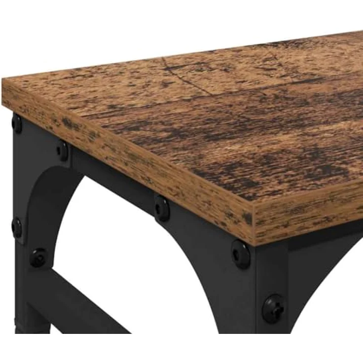 vidaXL Monitor-Halterung Altholz, ergonomischer Monitorständer aus Holzwerkstoff, 55 x 23 x 14 cm, minimalistisch – Bild 6