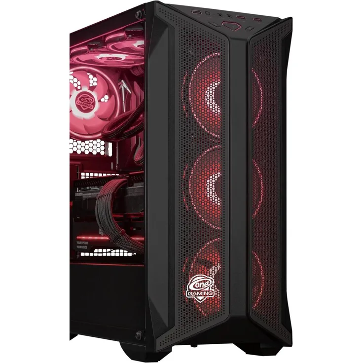 One Gaming Gaming PC AN048, Ryzen 5 5500 mit RTX 5060, 16GB RAM, 512GB NVMe SSD, Schwarz