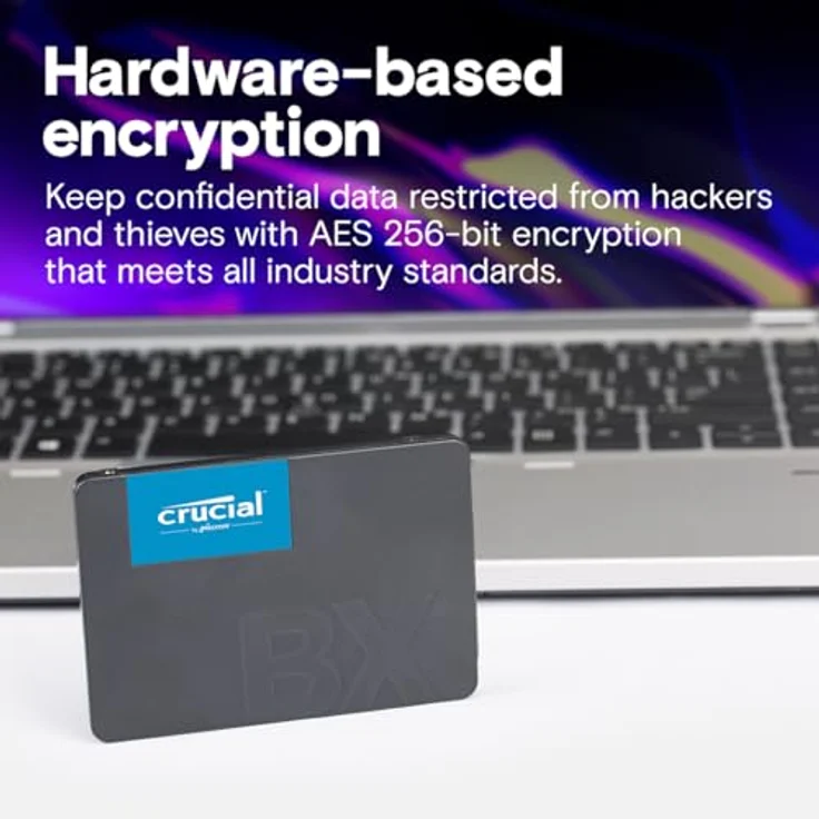 Crucial BX500 4 TB SSD intern 2.5" SATA 6Gb/s - Mikron 3D-NAND - 45x energieeffizienter - 3 Jahre Garantie – Bild 4