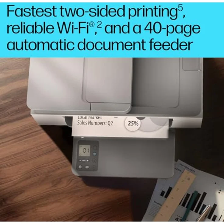 HP LaserJet M234sdn Multifunktionsdrucker, s/w, Laser, bis zu 30 Seiten/Min. (Kopieren), bis zu 29 Seiten/Min. (Drucken), 150 Blatt, Light Basalt – Bild 5
