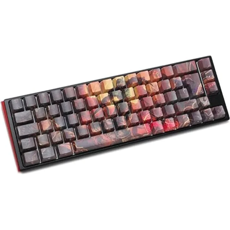Ducky x Doom One 3 SF Gaming Tastatur, RGB LED - MX-Silent-Red (DE, Kabelgebunden), Schwarz – Bild 2