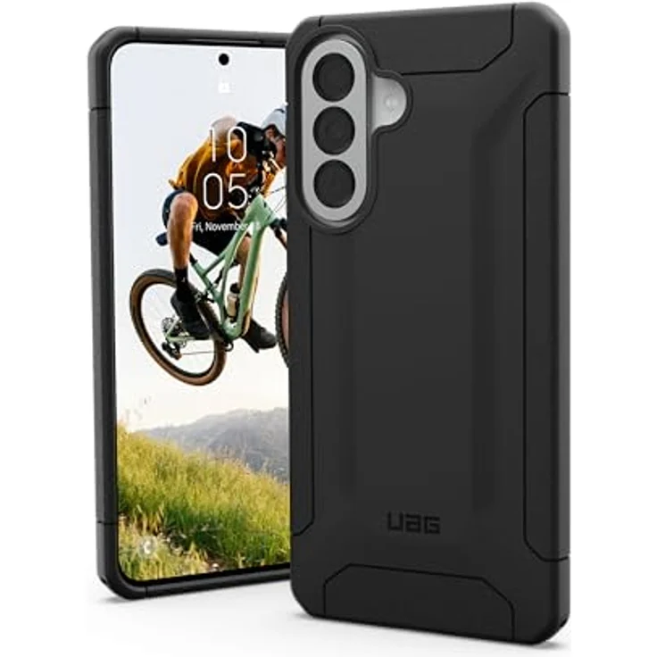 URBAN ARMOR GEAR Scout Case für Samsung Galaxy A57 5G, sturzfest nach Militärstandard, Displayschutz durch erhöhten Rand, schwarz – Bild 1