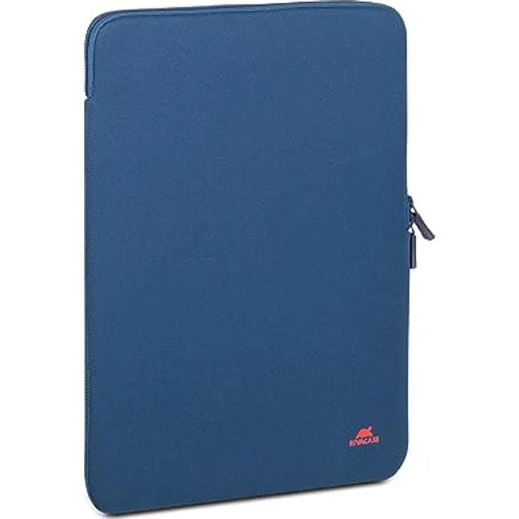 Rivacase vertikale Laptophülle Sleeve - wasserabweisende und ultraleichte Notebooktasche - kompakte Damen und Herren Aktentasche für Laptops - Stoßfeste Slim Laptop-Schutzhülle (Dunkelblau, 15.3 Zoll) – Bild 1