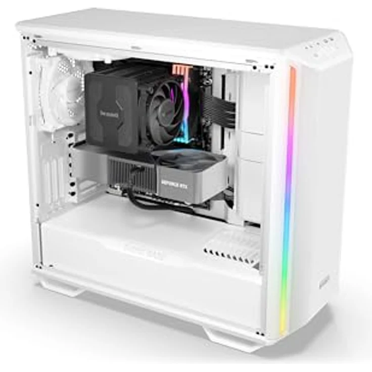 be quiet! Dark Base 701 White PC-Gehäuse, 3X Silent Wings 4 PWM high-Speed Lüfter, ARGB-Beleuchtung + ARGB-Controller, PWM-/ ARGB Hub, Lüftersteuerung, Mainboard-Tray für invertiertes Layout, BGW59 – Bild 5