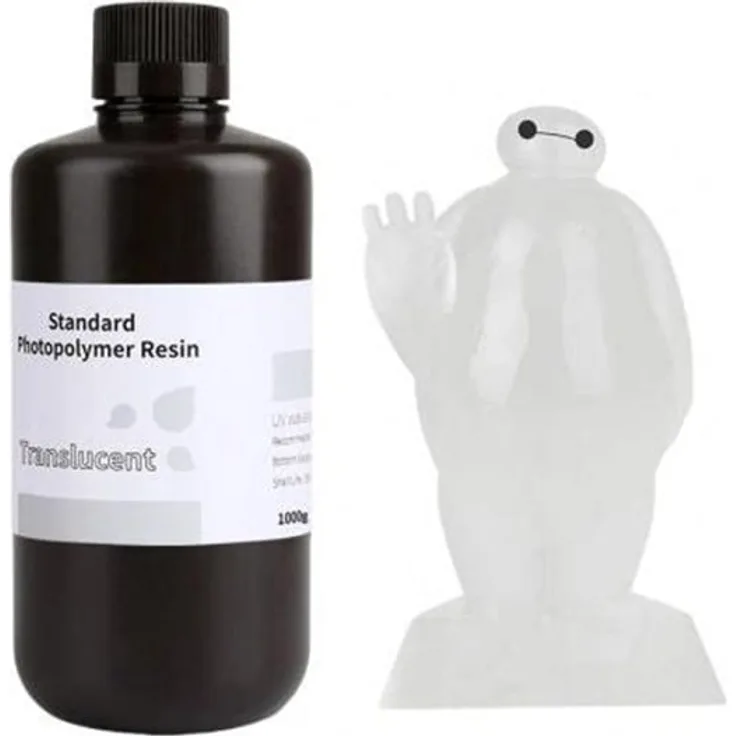 Elegoo Standard 1.0 Resin, Semi-Transparent, Photopolymerharz für LCD/DLP 3D-Druck, präzise Detailwiedergabe