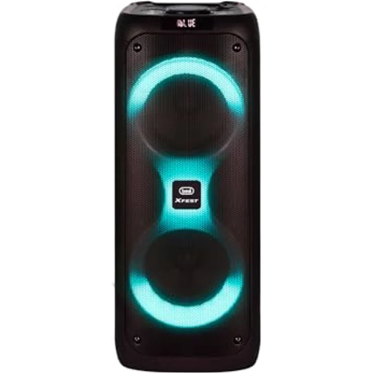 Trevi XFest XF 480 KB, tragbarer 35 W Wireless Speaker mit Mikrofon, USB, Micro SD, AUX-IN, TWS-Funktion, integrierter Akku, Schwarz – Bild 5
