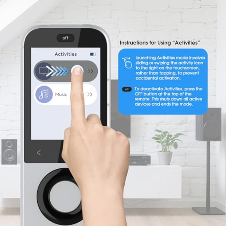SofaBaton X2 Universal Fernbedienung mit Hub und Touchscreen, steuerbar für bis zu 60 IR-/Bluetooth-/WLAN-Geräte, mit Ladestation und anpassbarer EIN-Tasten-Bedienung – Bild 5