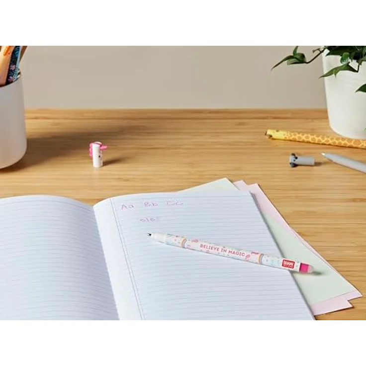 Legami Gelschreiber Einhorn, EP0013, löschbar, Gehäuse bunt, 0,7mm, Schreibfarbe pink – Bild 6