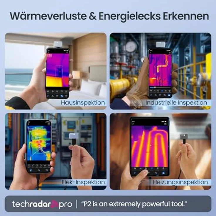 Thermal Master P2 Wärmebildkamera, Android, 512x384 Auflösung, -20 bis 600℃, ±1,5℃ Genauigkeit, 15x Zoom, inkl. Schutzcase – Bild 5