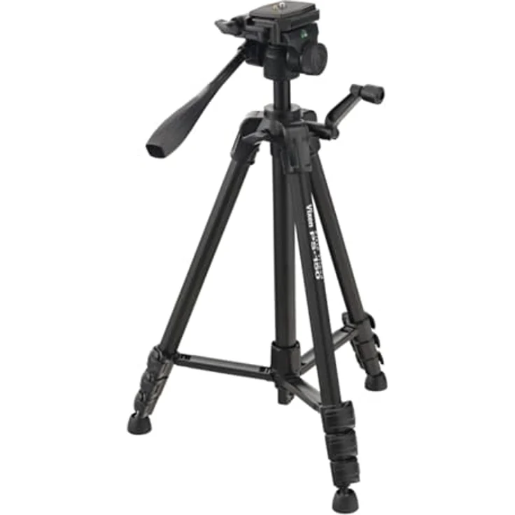 Vixen PS-150 Aluminium-Dreibeinstativ, Kamerastativ mit 4-fachem Beinauszug und Schnellkupplungsplatte – Bild 2