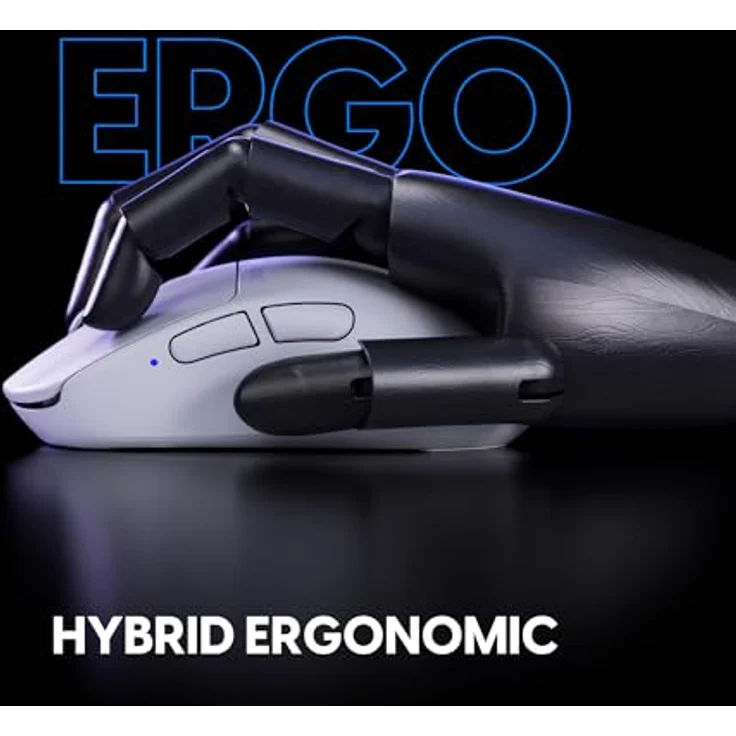 Pulsar Gaming Gears X3, Kabellose Gaming-Maus mit 32000 DPI, Ultraleicht (55 g), Hybrid-Ergonomie, XS-1-Sensor, 8K-kompatibel, Medium, Weiß – Bild 4
