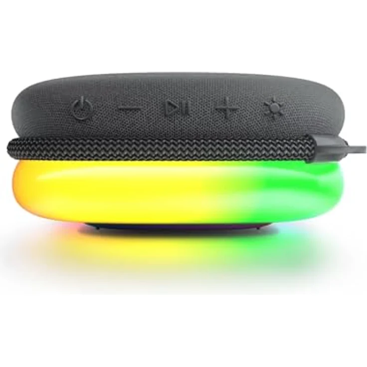 Philips TAS2307BK/00, Bluetooth-Lautsprecher mit integrierten LED-Leuchten, wasserdicht, 10 Stunden Akkulaufzeit, schwarz – Bild 3