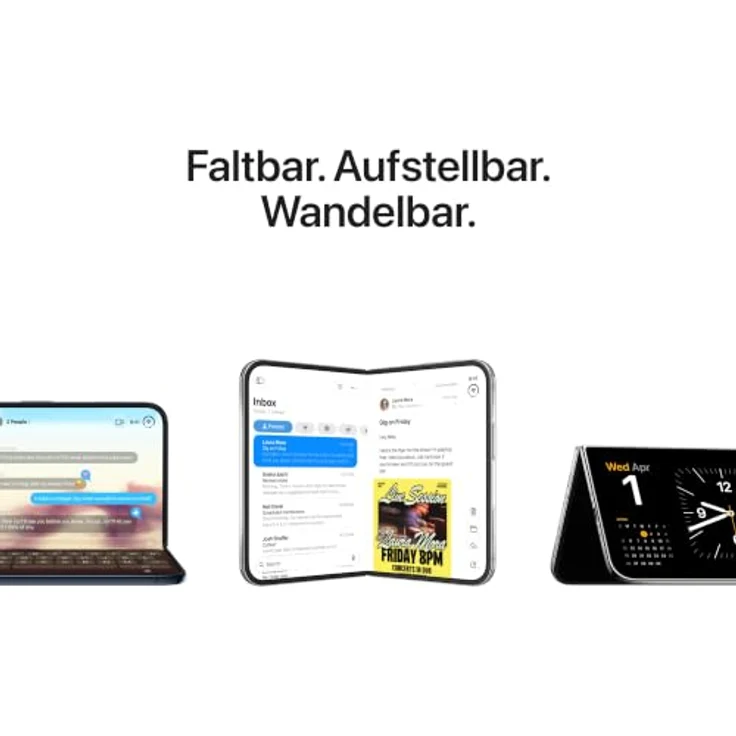 Apple iPhone Duo 5G Smartphone (7,6 Zoll) OLED-Display, 2 TB interner Speicher, iOS 27, Weiß – Bild 2