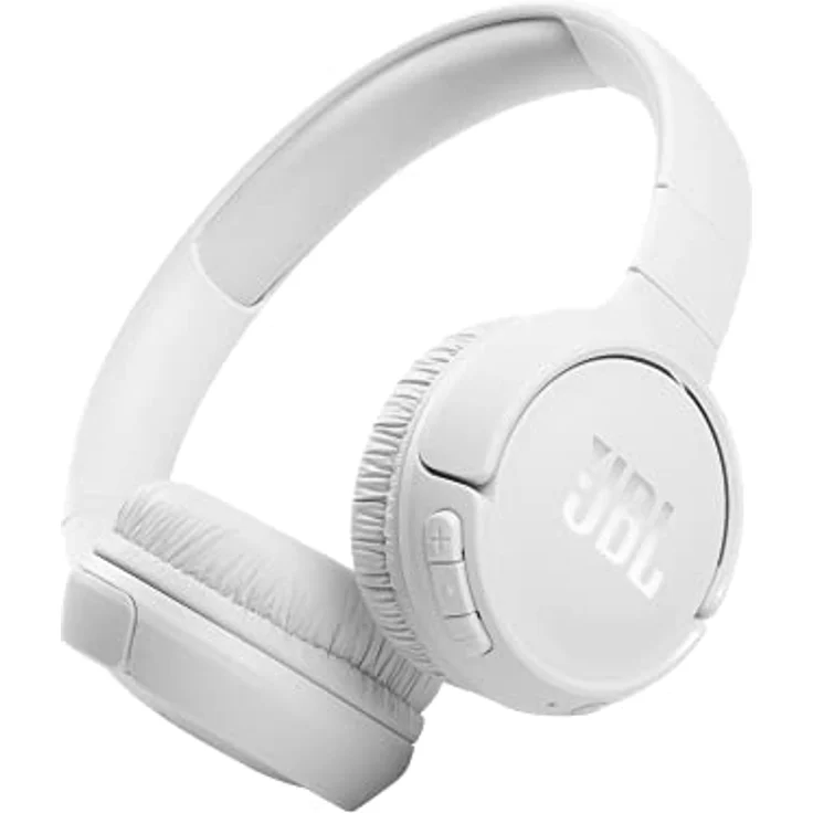 JBL Tune 510BT, Bluetooth Kopfhörer mit Pure Bass-Sound, faltbar, 40h Akkulaufzeit, weiß – Bild 1