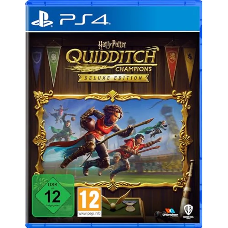 Warner Bros. Entertainment Harry Potter: Quidditch Champions Deluxe Edition (PS4) - Karriermodus, PvP, individualisierbare Spielstile, inkl. 2000 Gold DLCs