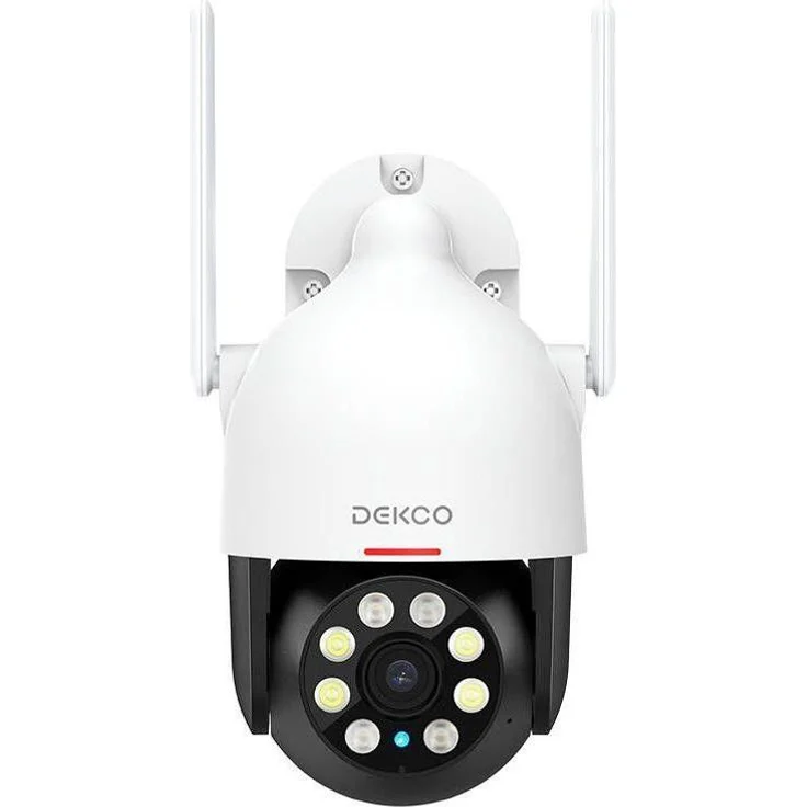 Dekco DC5L, Wi-Fi Outdoor Kamera mit 2K QHD, 166° Blickwinkel, Farb-Nachtsicht und Bewegungserkennung – Bild 1