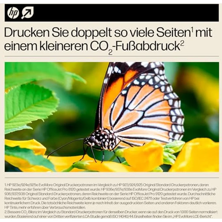 HP 924e EvoMore, Druckerpatrone Schwarz für hohe Auflagen, recyclingfähig – Bild 3